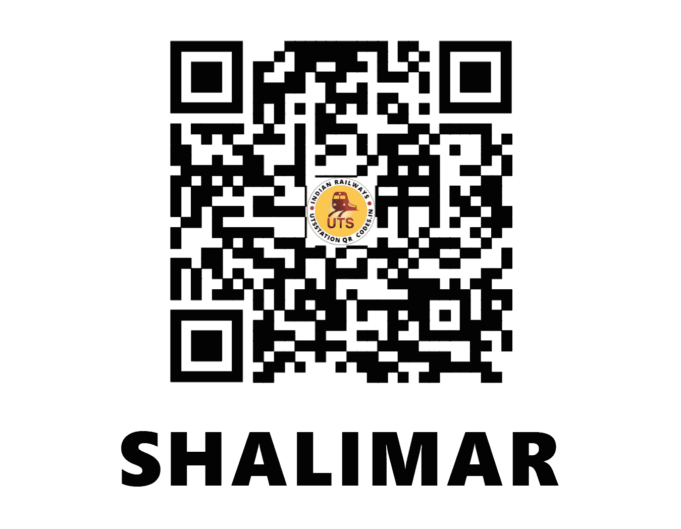UTS QR Code for SHALIMAR - SHM - SE (WEST BENGAL)